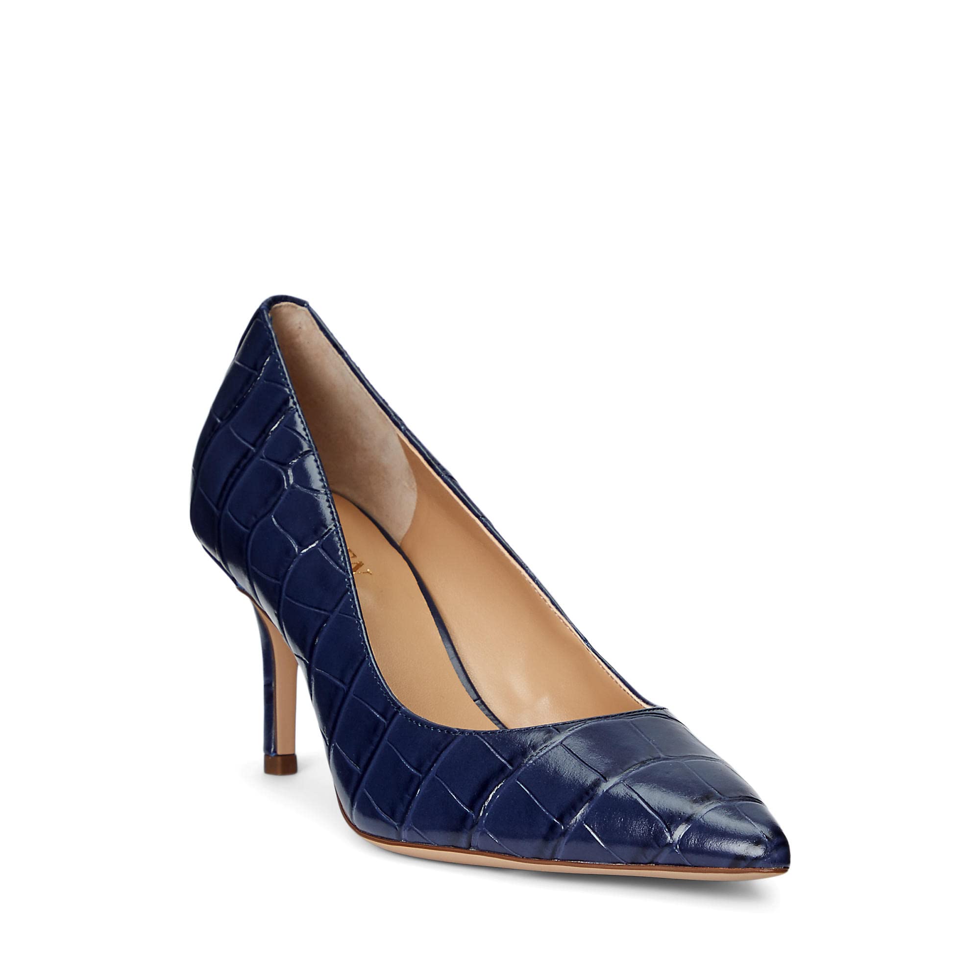 Женские туфли Lanette Crocodile Embossed Leather