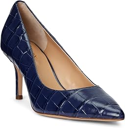 Женские туфли Lanette Crocodile Embossed Leather
