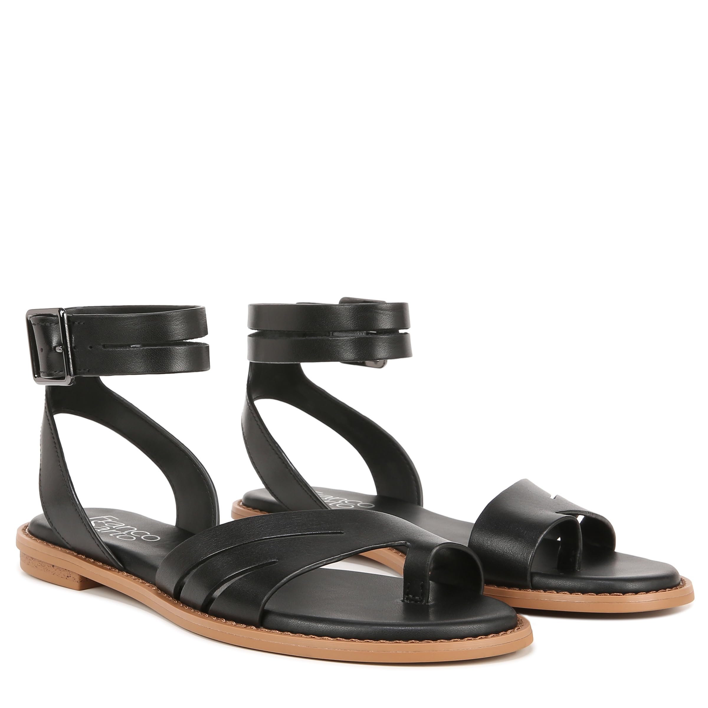 Greene Ankle Strap Flat Sandals