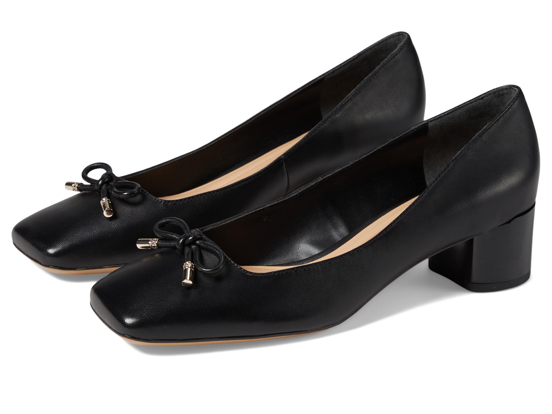 Туфли-лодочки Natalia Square Toe Block Heel с бантом