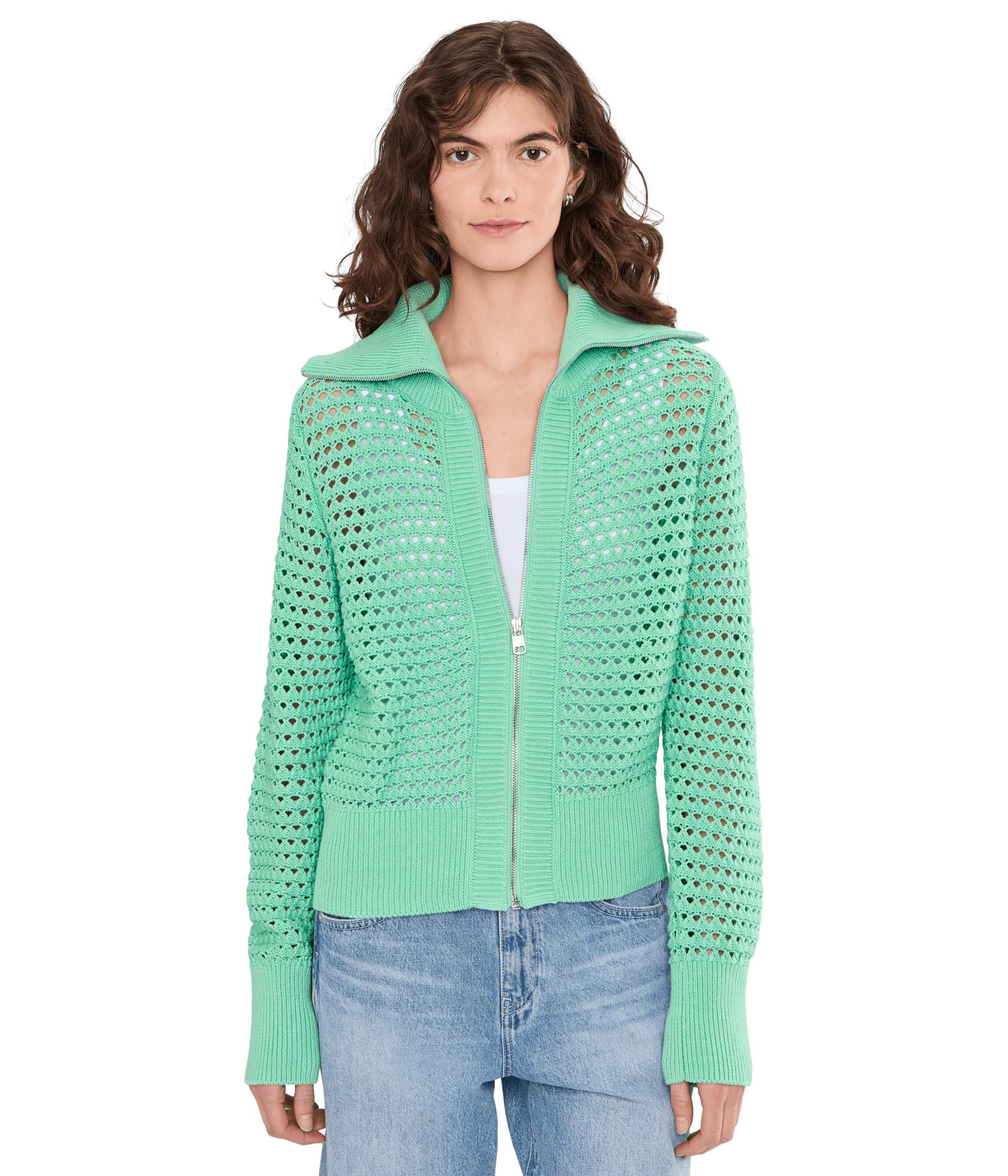 Вязаный топ Varley Eloise Full Zip