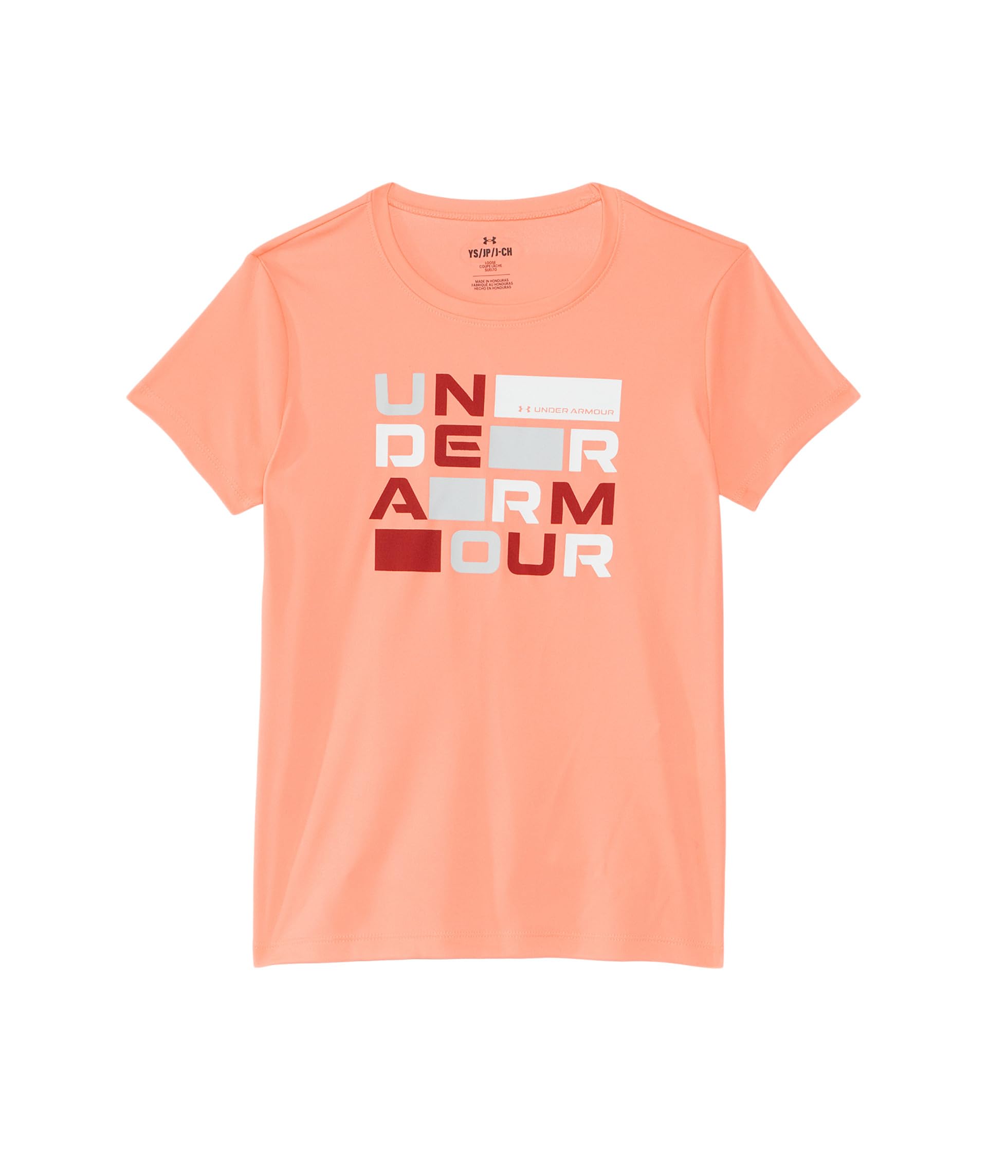 Tech Block Logo Short Sleeve T-Shirt (Big Kid)