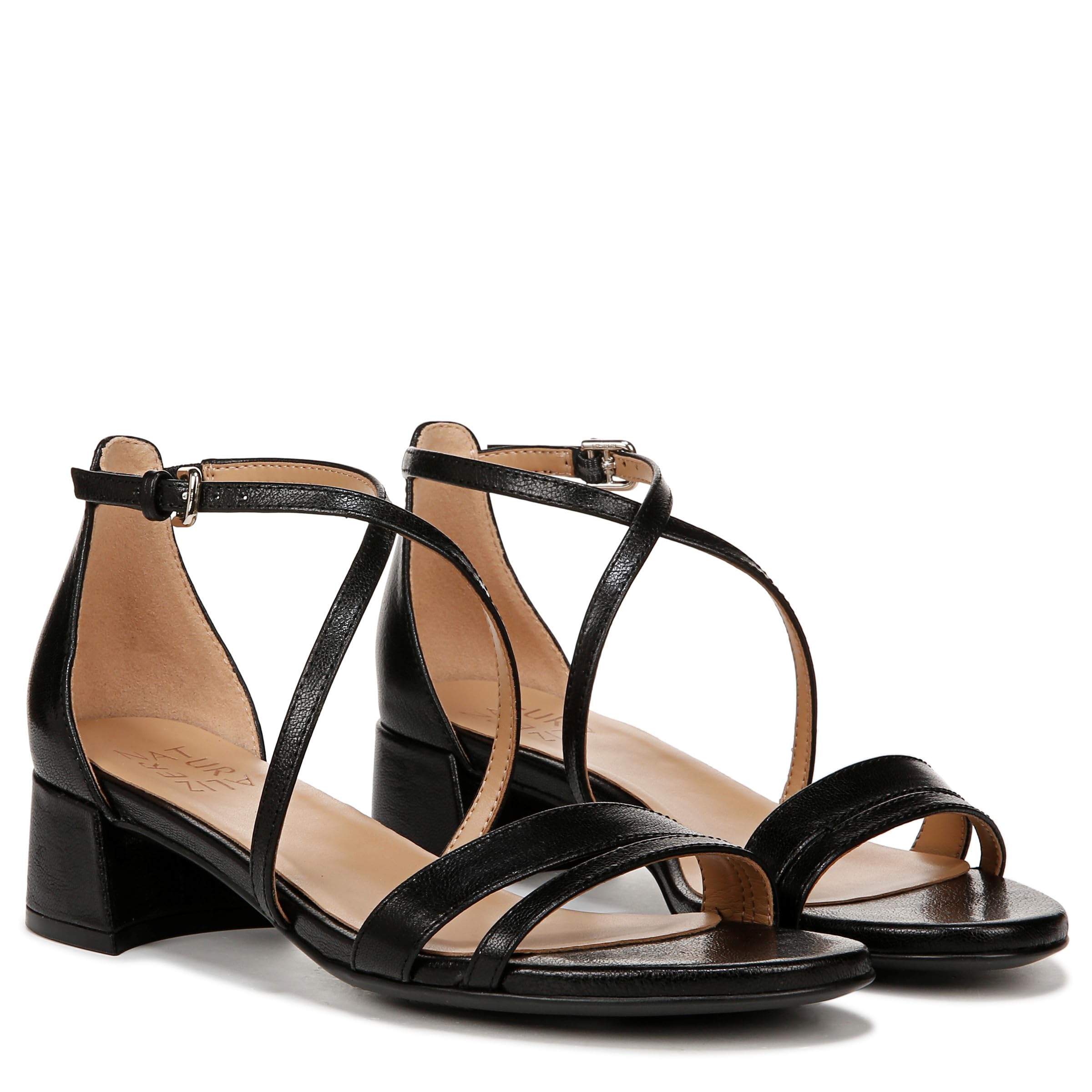 June Strappy Low Block Heel Dress Sandal