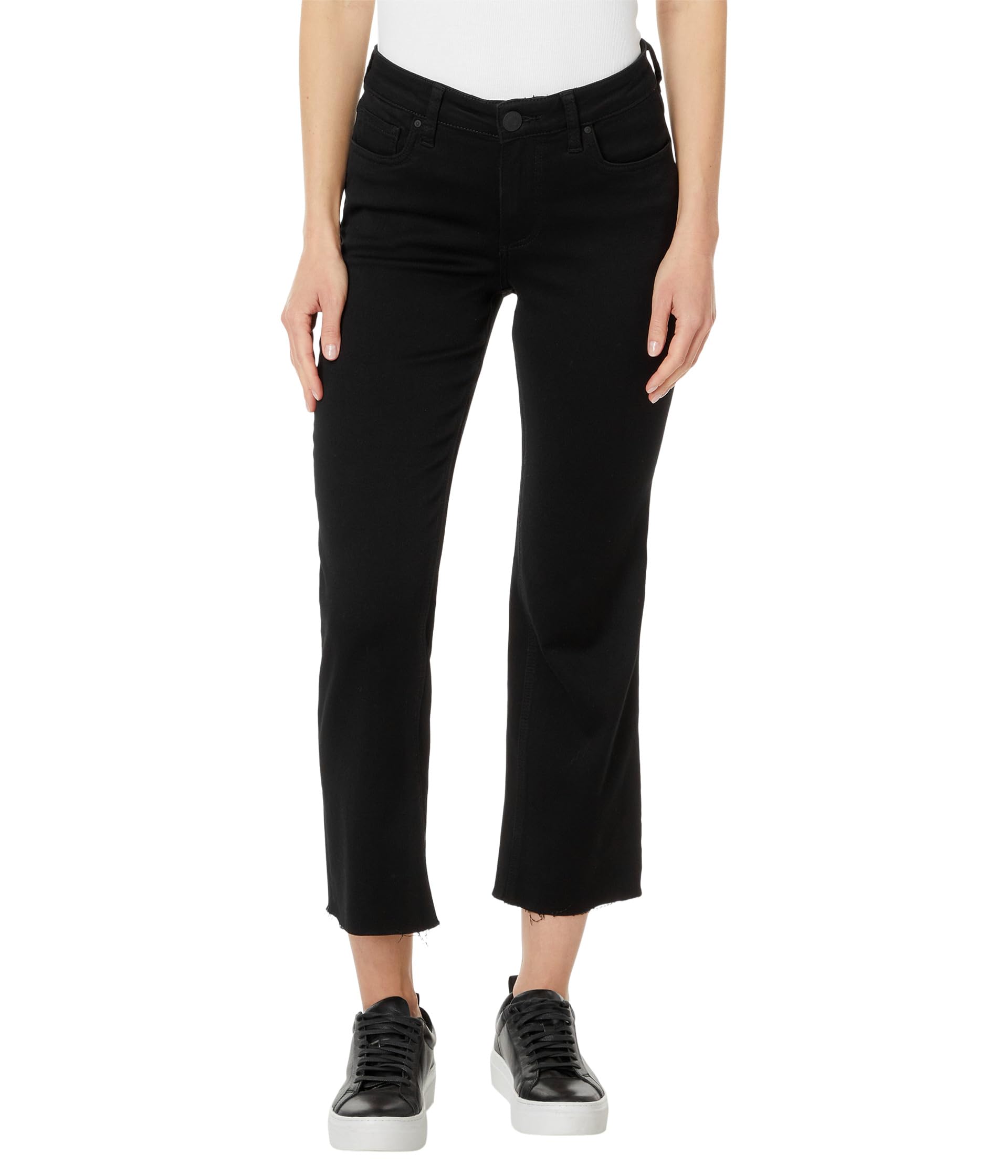 Джинсы Kelsey Petite Mid-Rise Ankle Flare, черные
