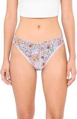 Signature Lace Printed Original Rise Thong
