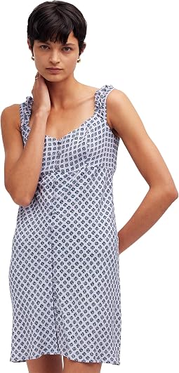 Мини-платье Madewell с коротким рукавом и геометрическим принтом