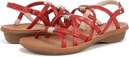 Red Faux Leather