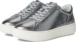 Pewter Italian Metallic Glove Leather