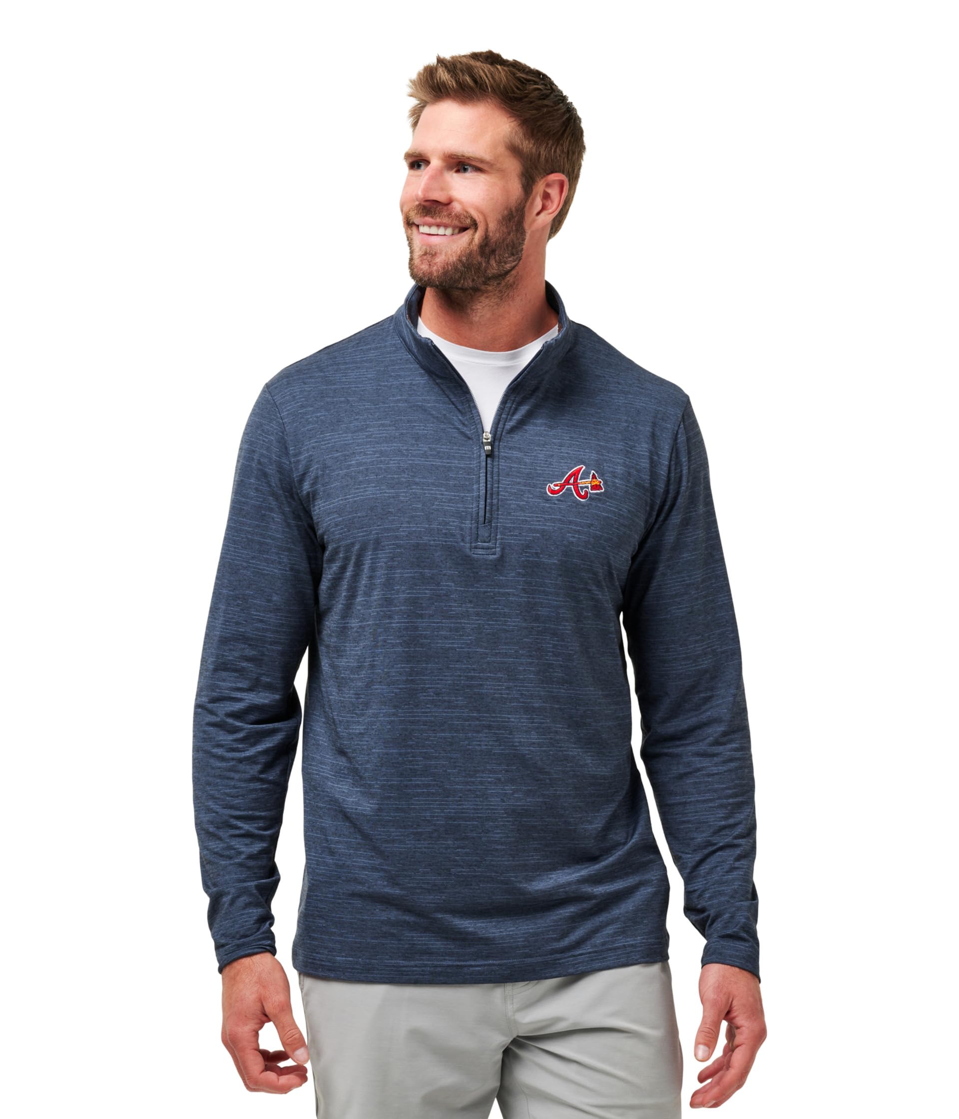 Мужская рубашка Atlanta Braves The Heater 1/4 Zip