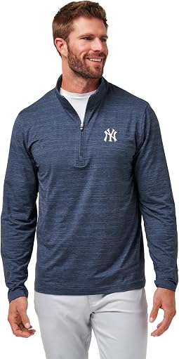 New York Yankees The Heater футболка с воротником-стойкой на молнии до четверти