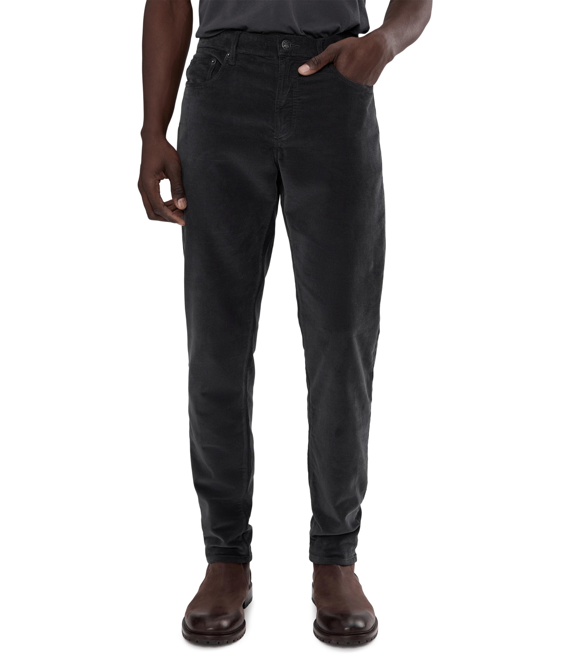 Stretch Terry Corduroy Five-Pocket Pants