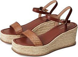 Tan Raffia/Dark Cuoio Leather