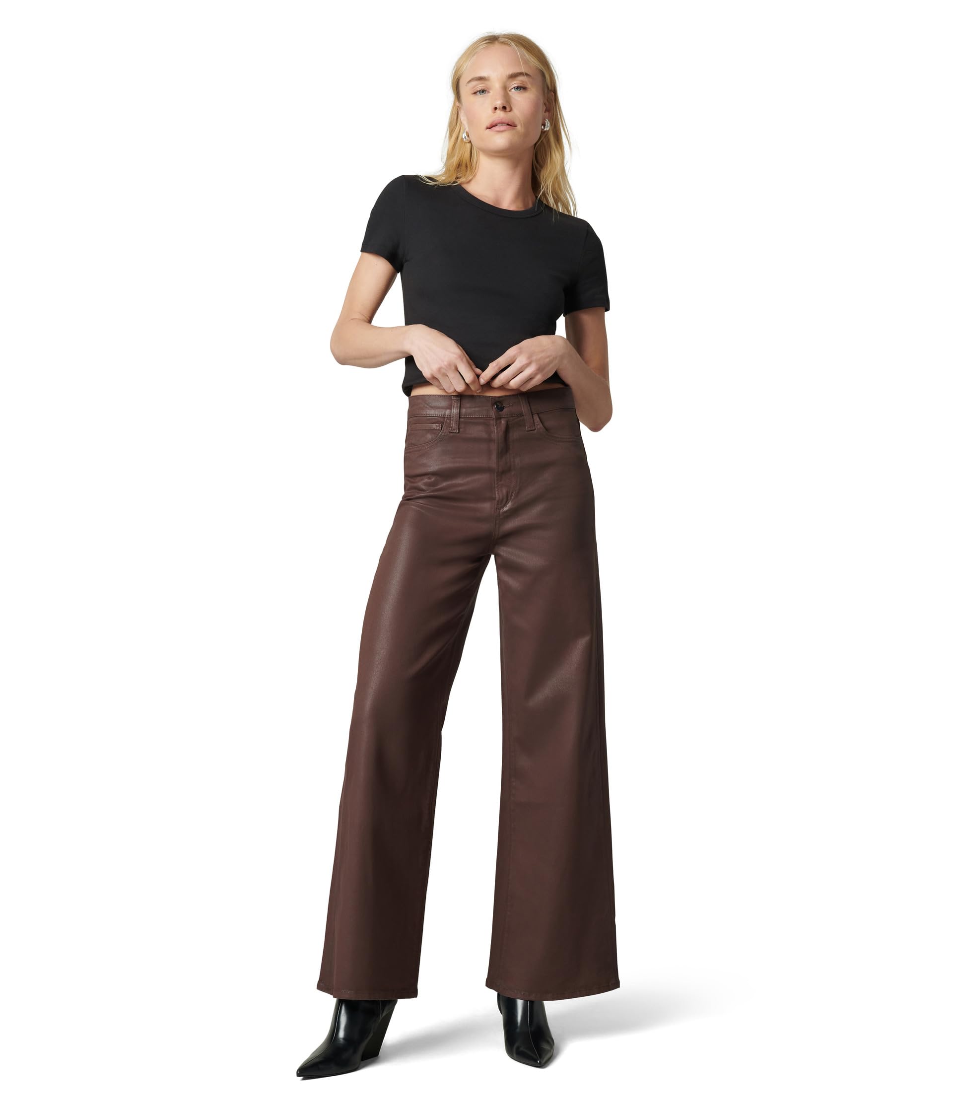 Petite The Mia Wide Leg Coated