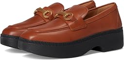 F-Luma Chunky-Snaffle Leather Demi-Wedge Loafers