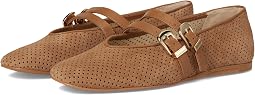 Pecan Perforated Suede
