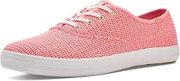 Neon Coral Cotton Mesh