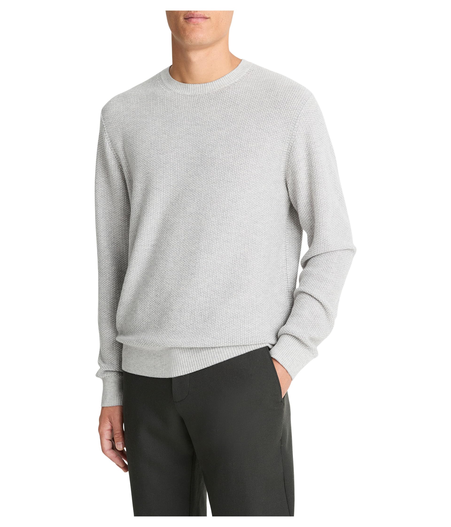 Geo Jacquard Long Sleeve Crew