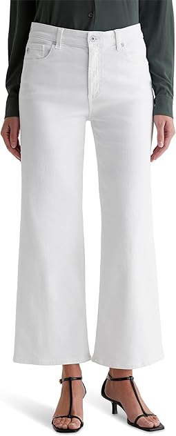 Saige Mid-Rise Wide Leg Jeans in Gallery White