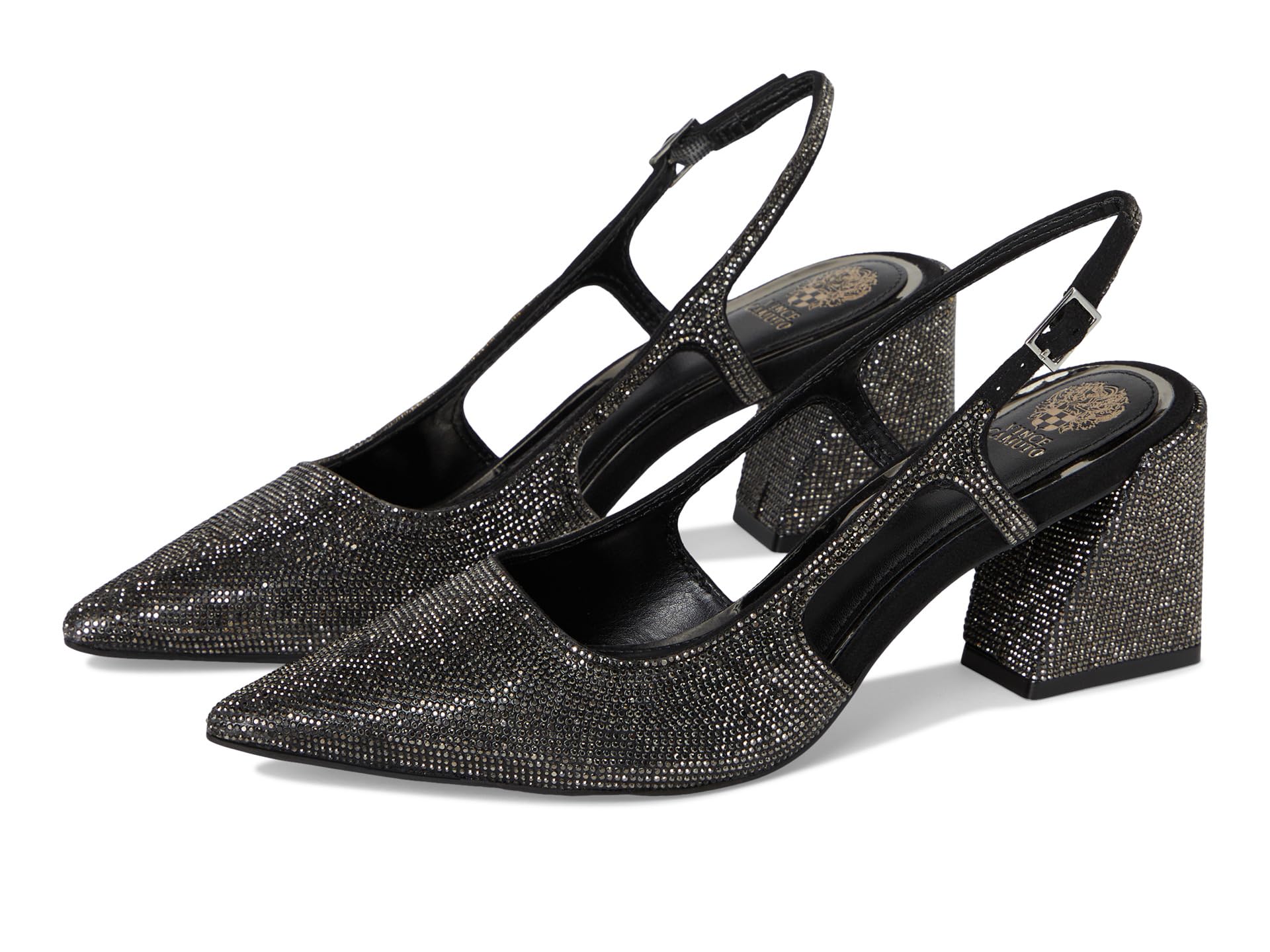 Туфли-лодочки Sindreea Rhinestone Block Heel Slingback Pump