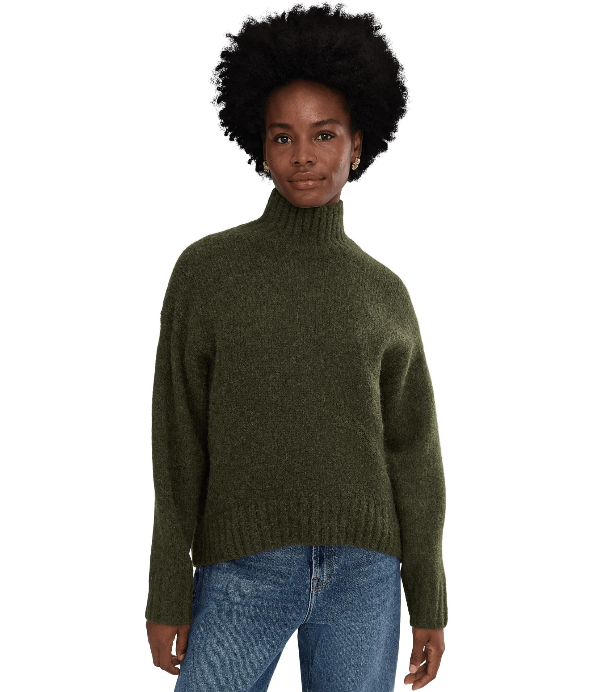 Джемпер Madewell Fluffy Wool Balham Hi-Low Turtle