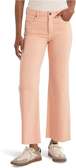 Meg High Rise Fab Ab Wide Leg Raw Hem
