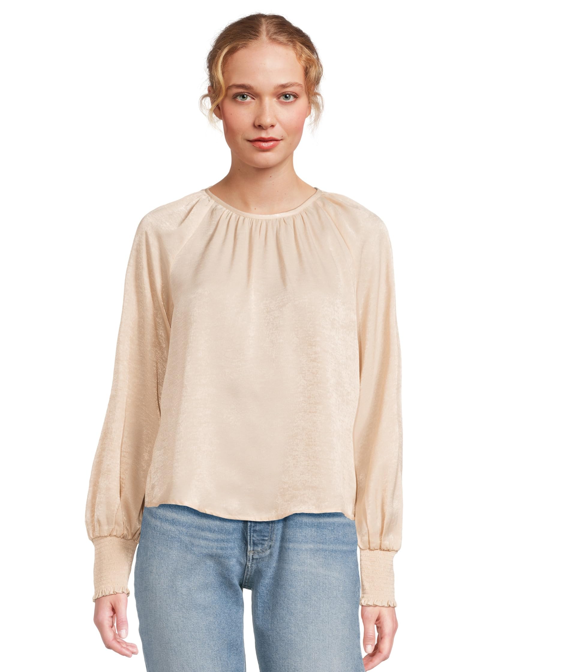 Fabi Топ с рукавами Smocked Sleeve