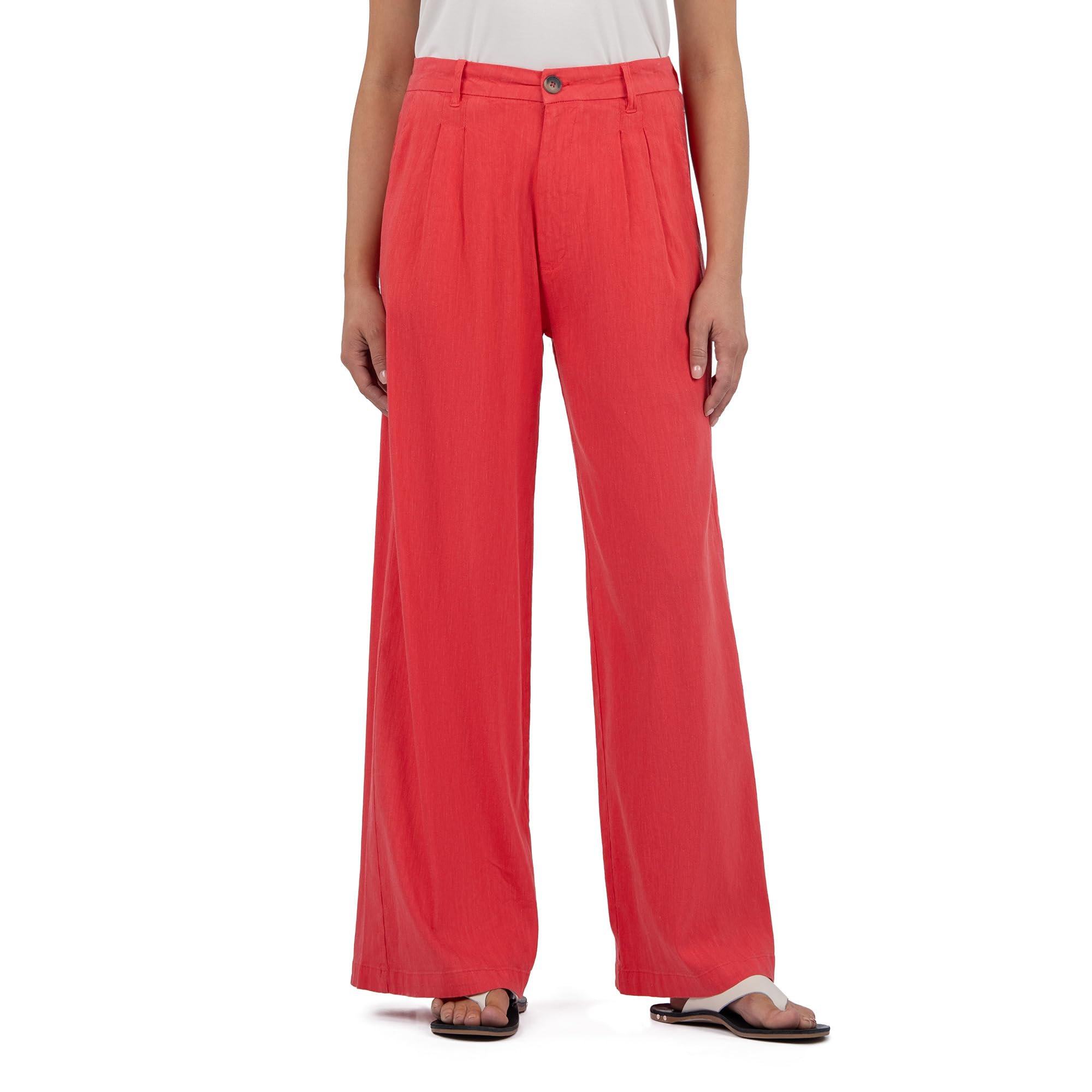Ryan - High-Rise Wide Straight Leg Front Pleats