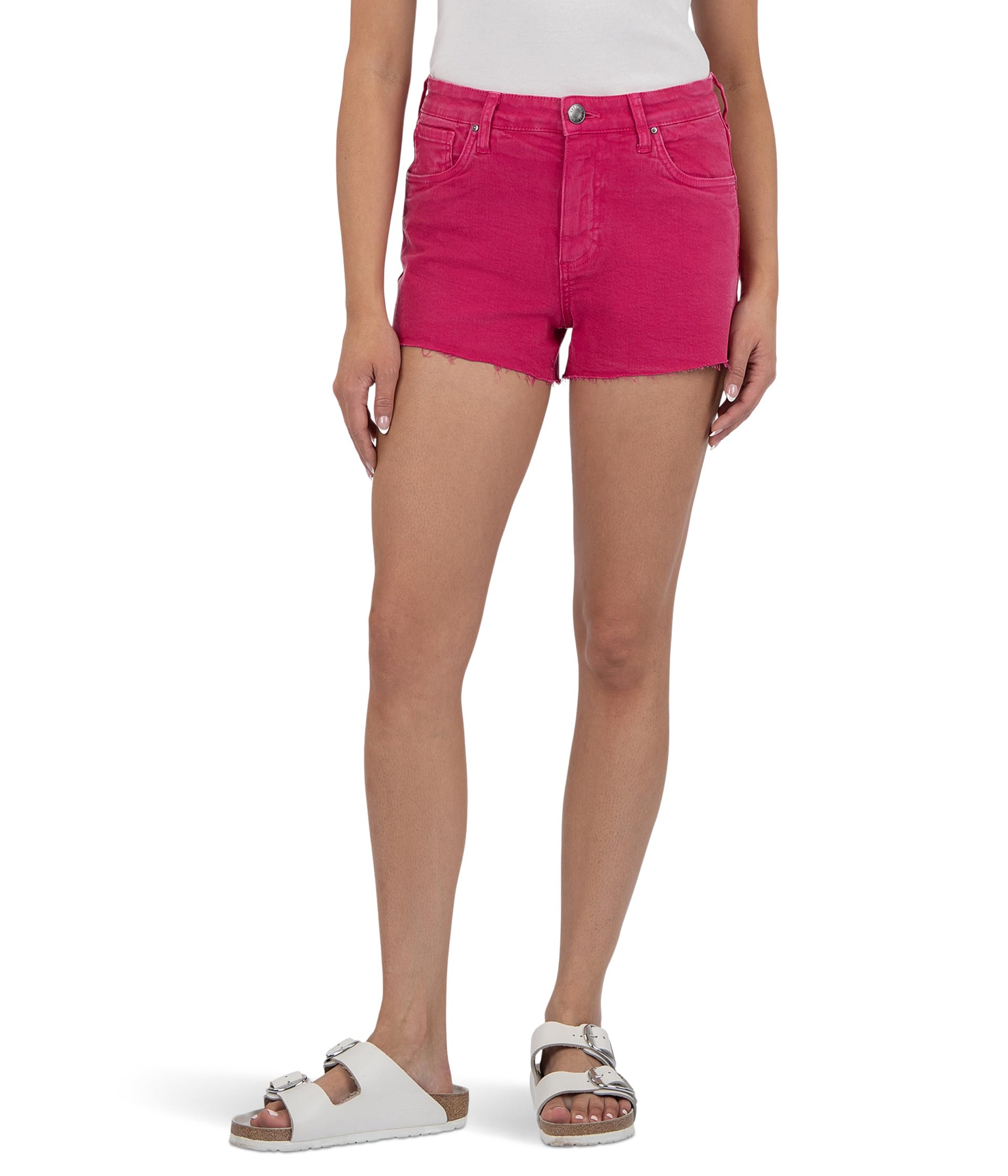 Jane High-Rise Shorts with Raw Hem