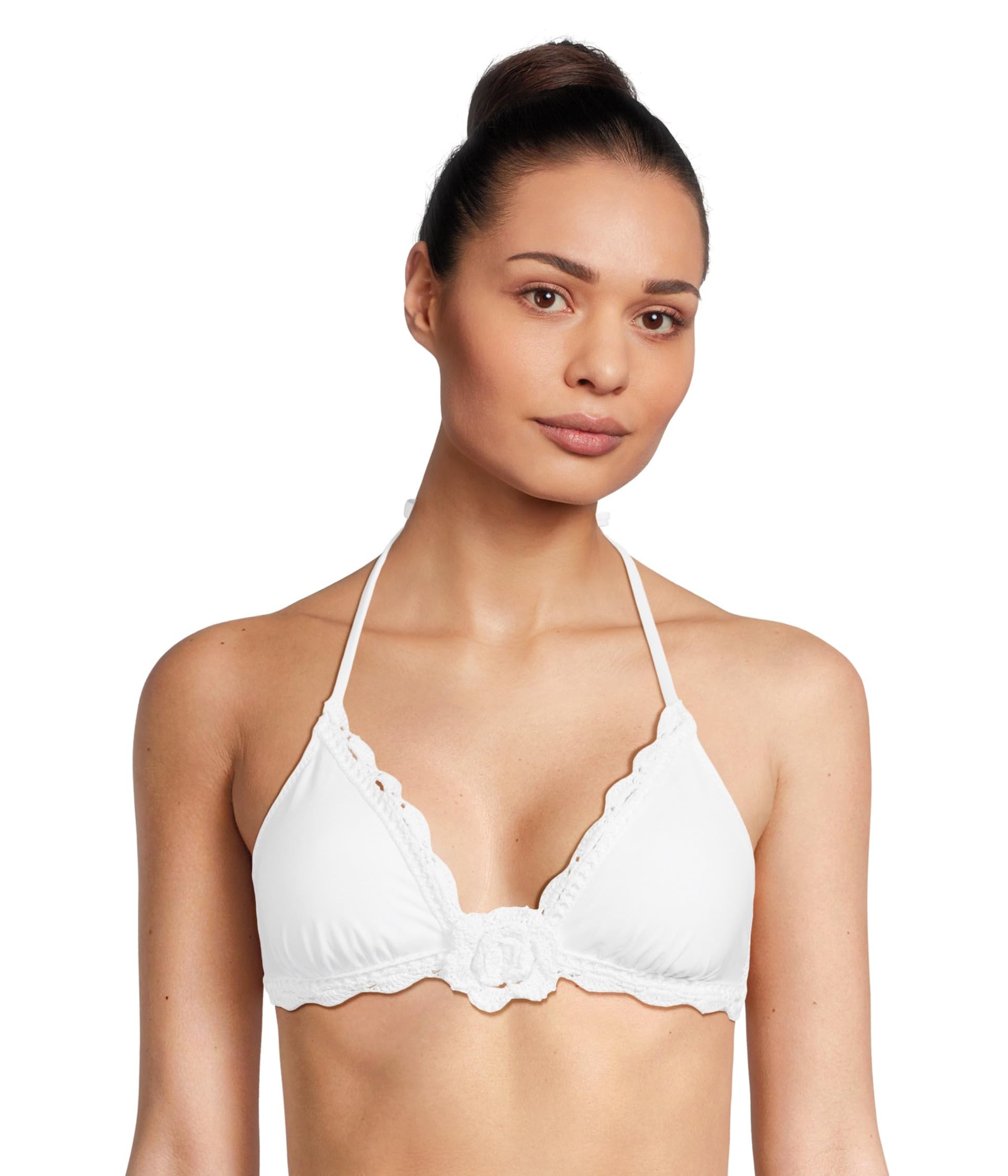 Colette Crochet Flower Halter Top
