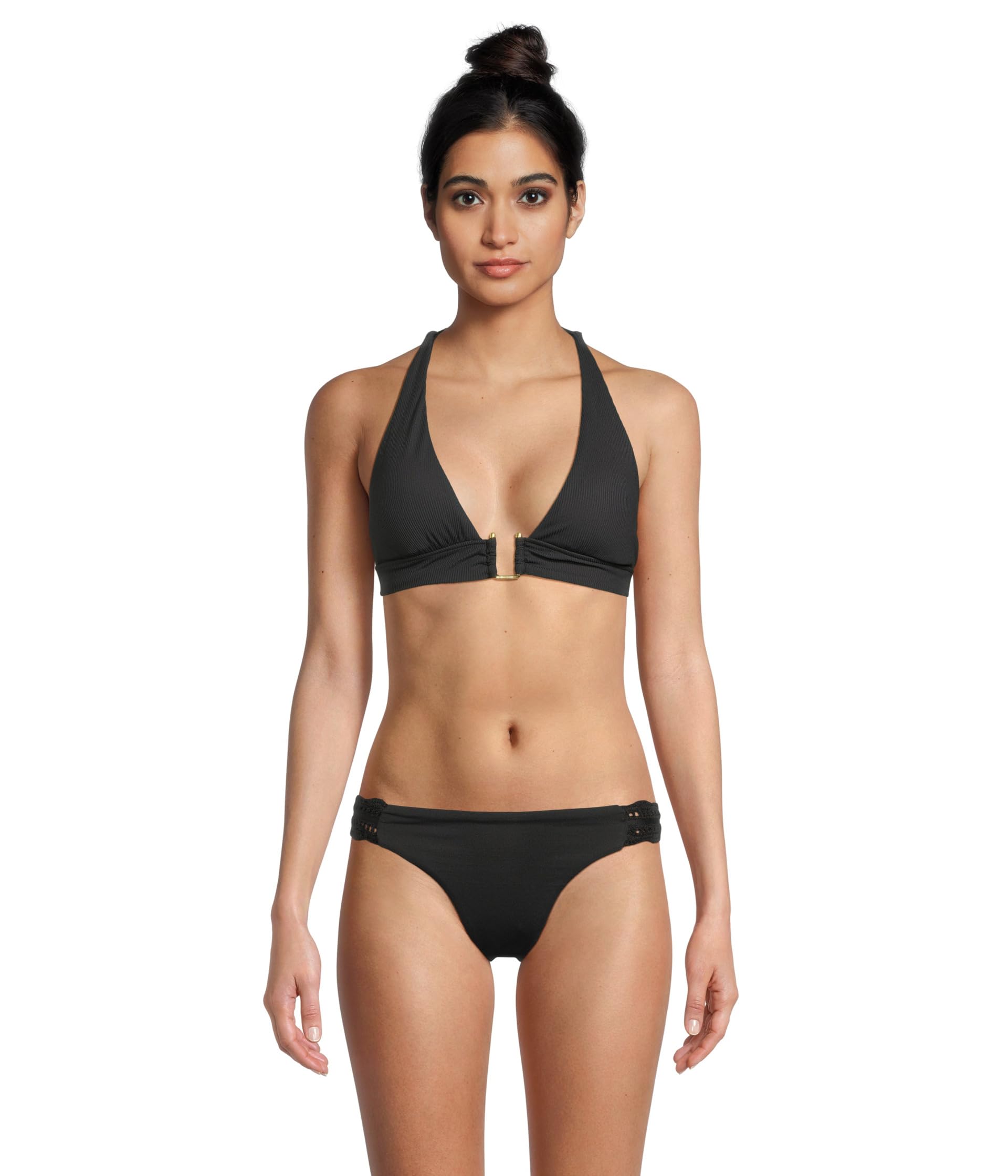Modern Edge Rib Mira Buckle Halter Top