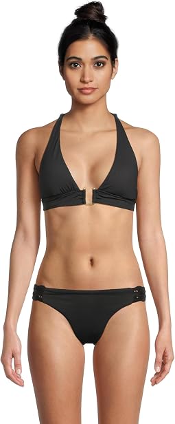Modern Edge Rib Mira Buckle Halter Top