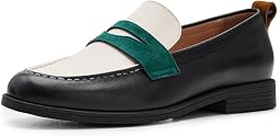 Black/Ivory Leather/Rainforest/Tobacco