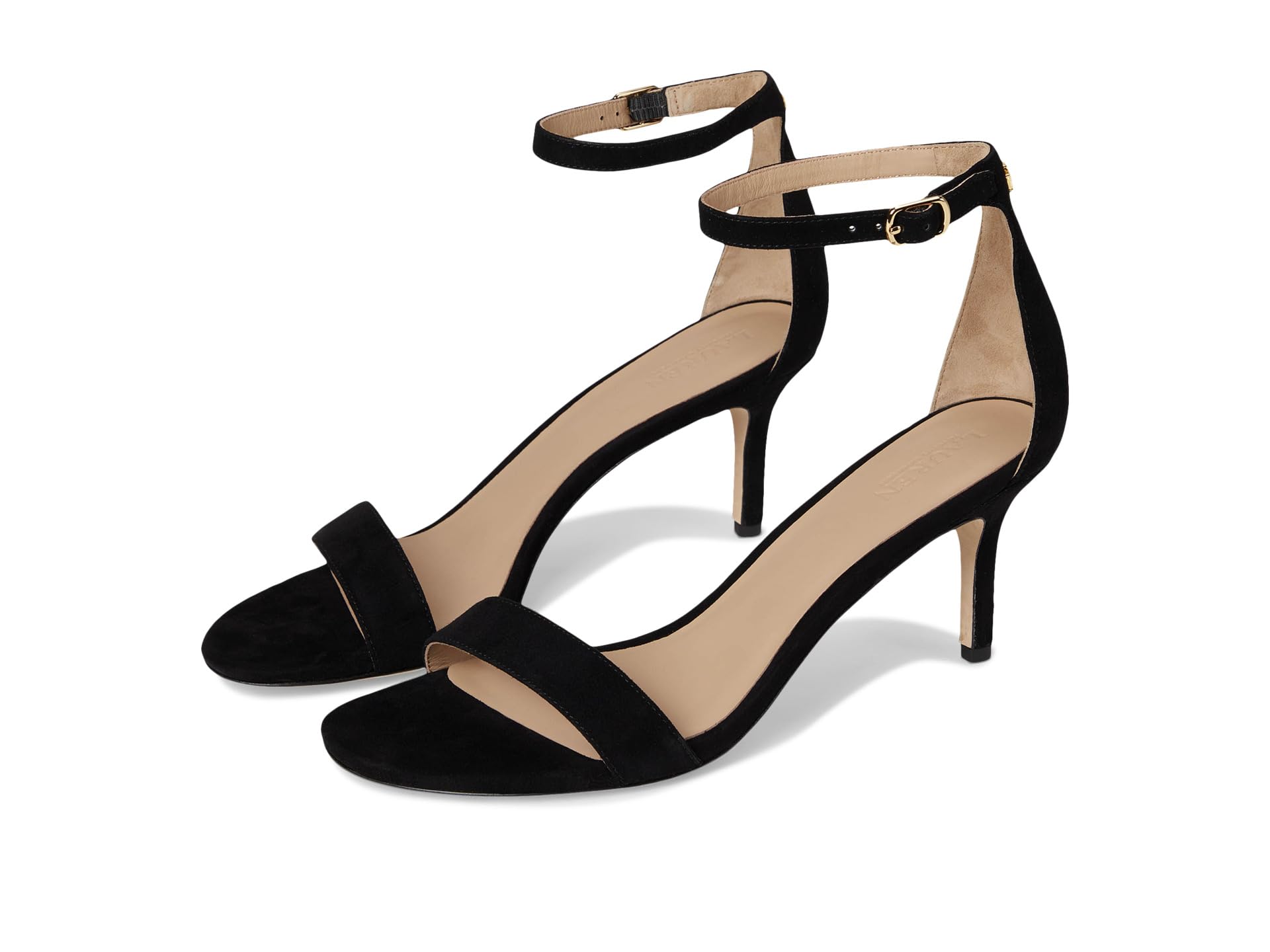 Allie Mid-Heel Suede Sandals