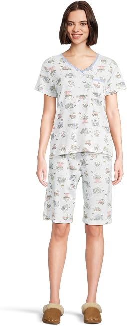 Novelty Short Sleeve Tee and Bermuda Short Set