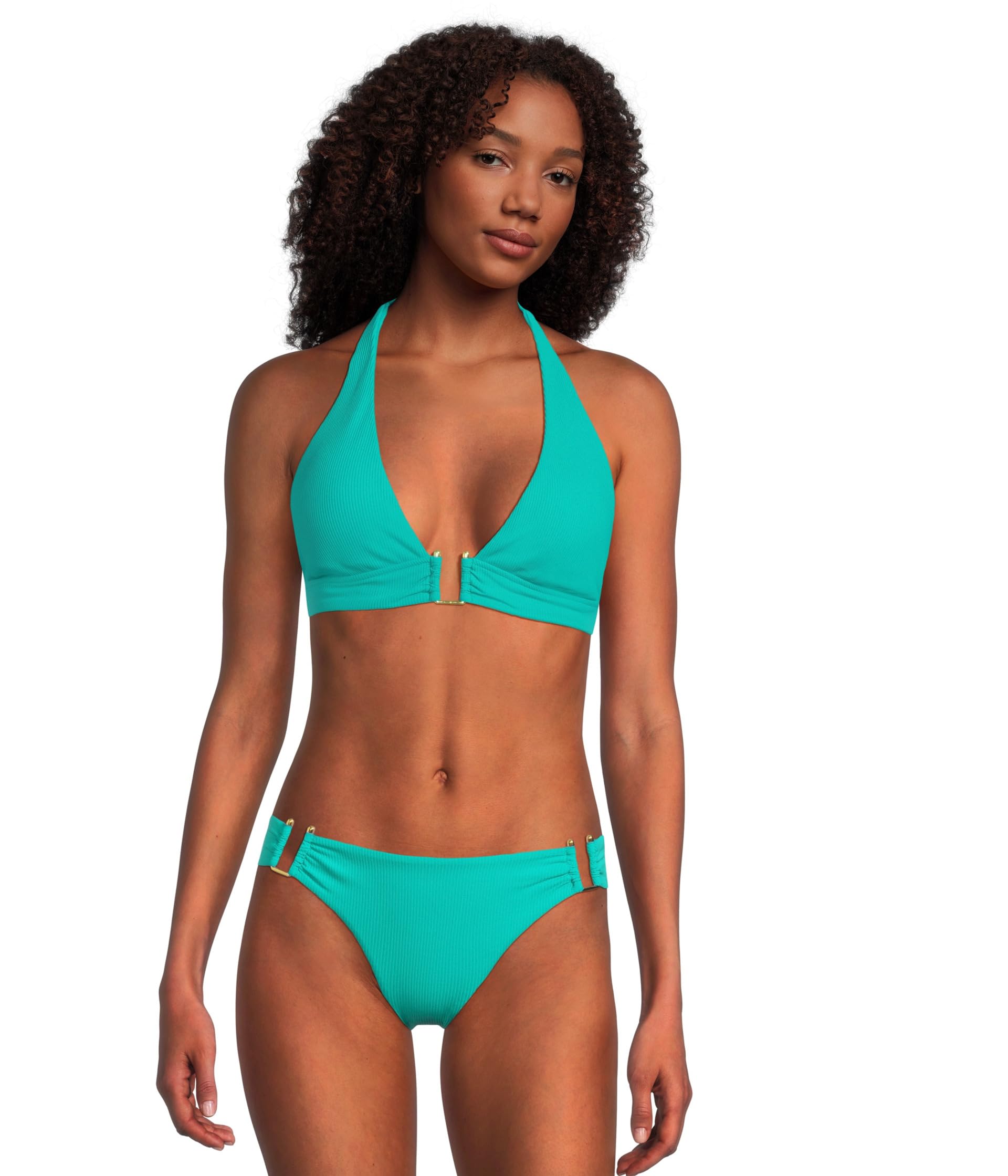 Женский топ с halter-вырезом и пряжкой Modern Edge Rib Mira U