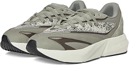 Silver Pebble/Olive Strata/Silver Metallic