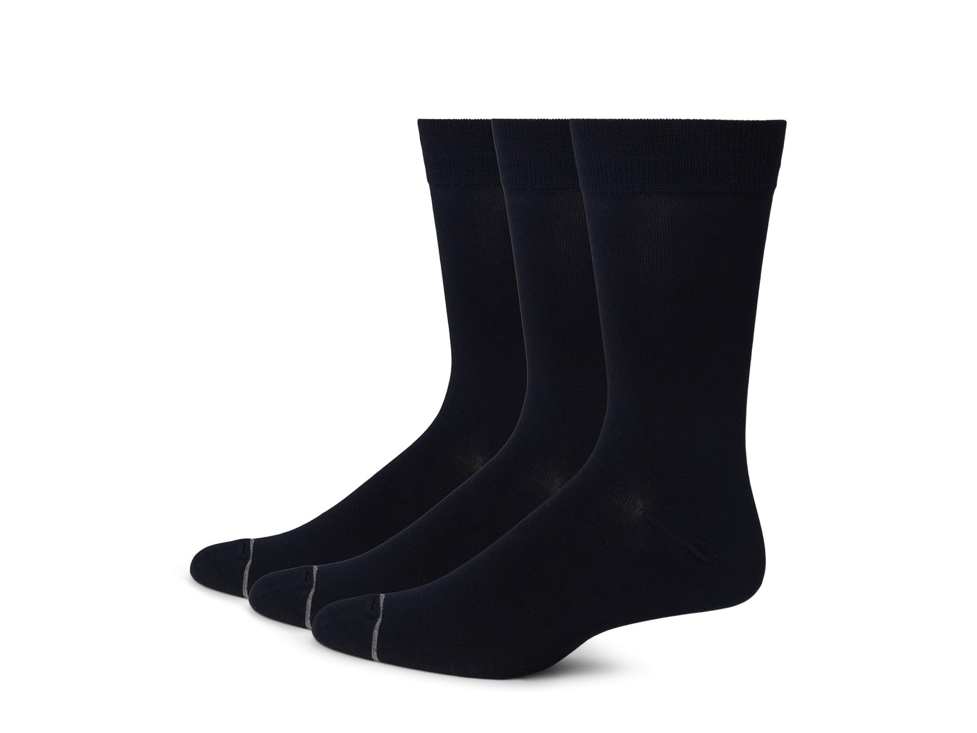 Bamboo Flat Crew Dress 3-Pack Socks
