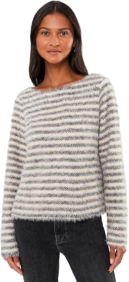Cream/Black Stripe