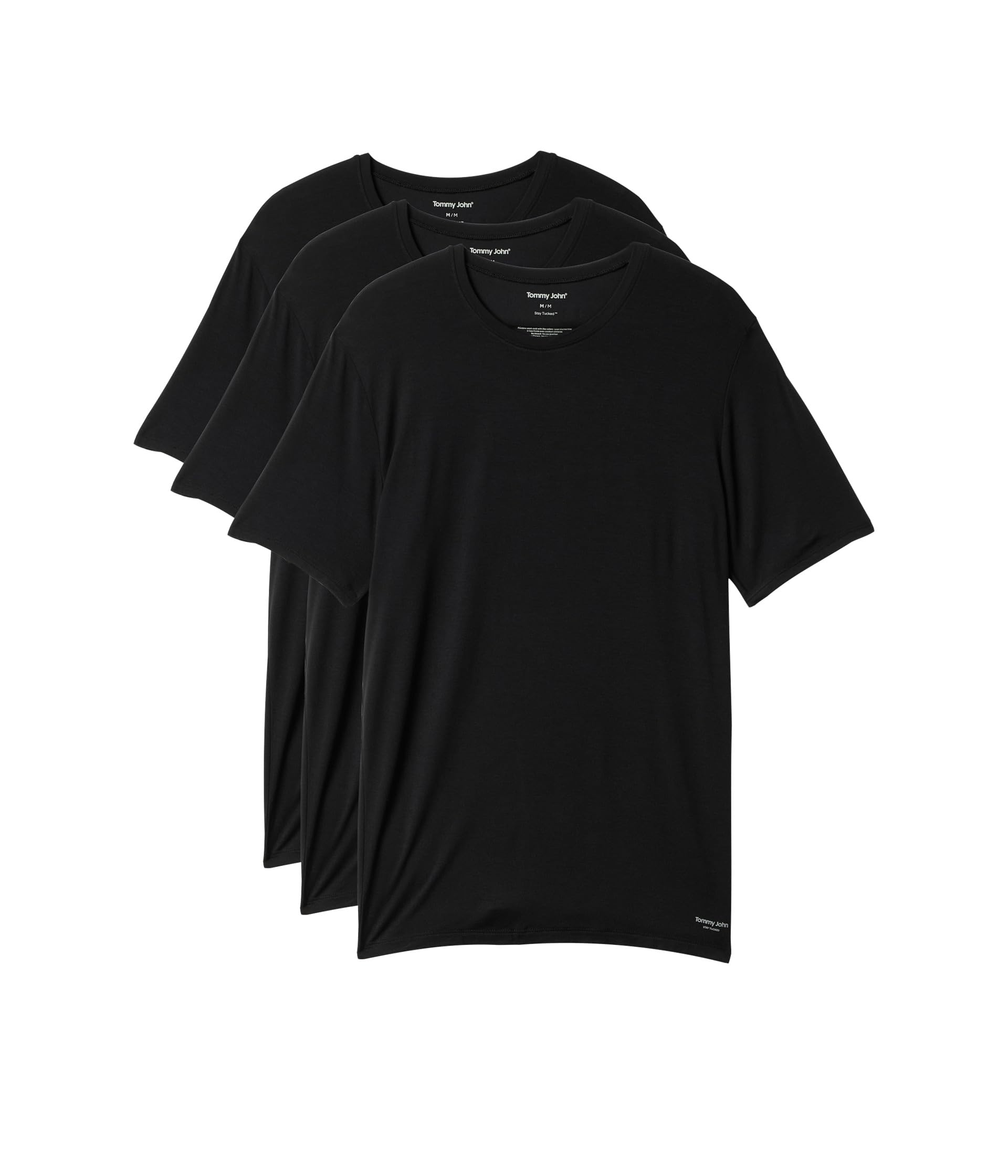 Second Skin Modal Crewneck Stay Tucked Undershirt 3-Pack