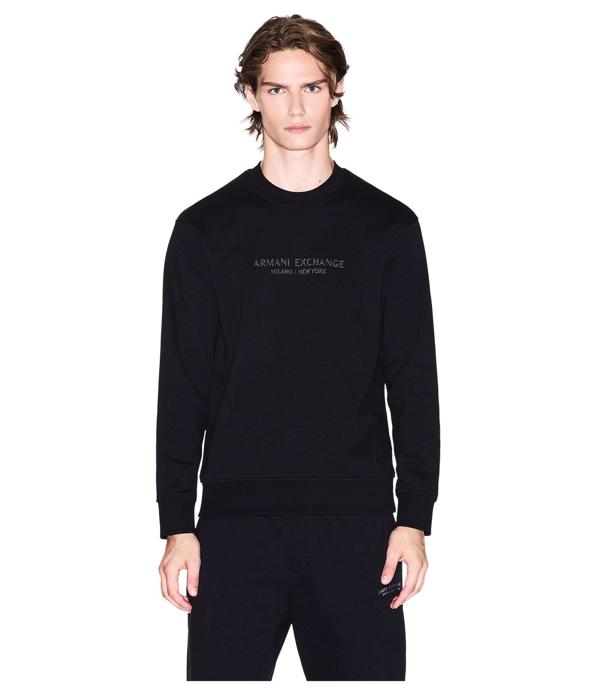 Milano/New York Logo Pullover Sweatshirt