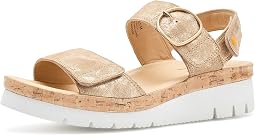 Gold Metallic Suede