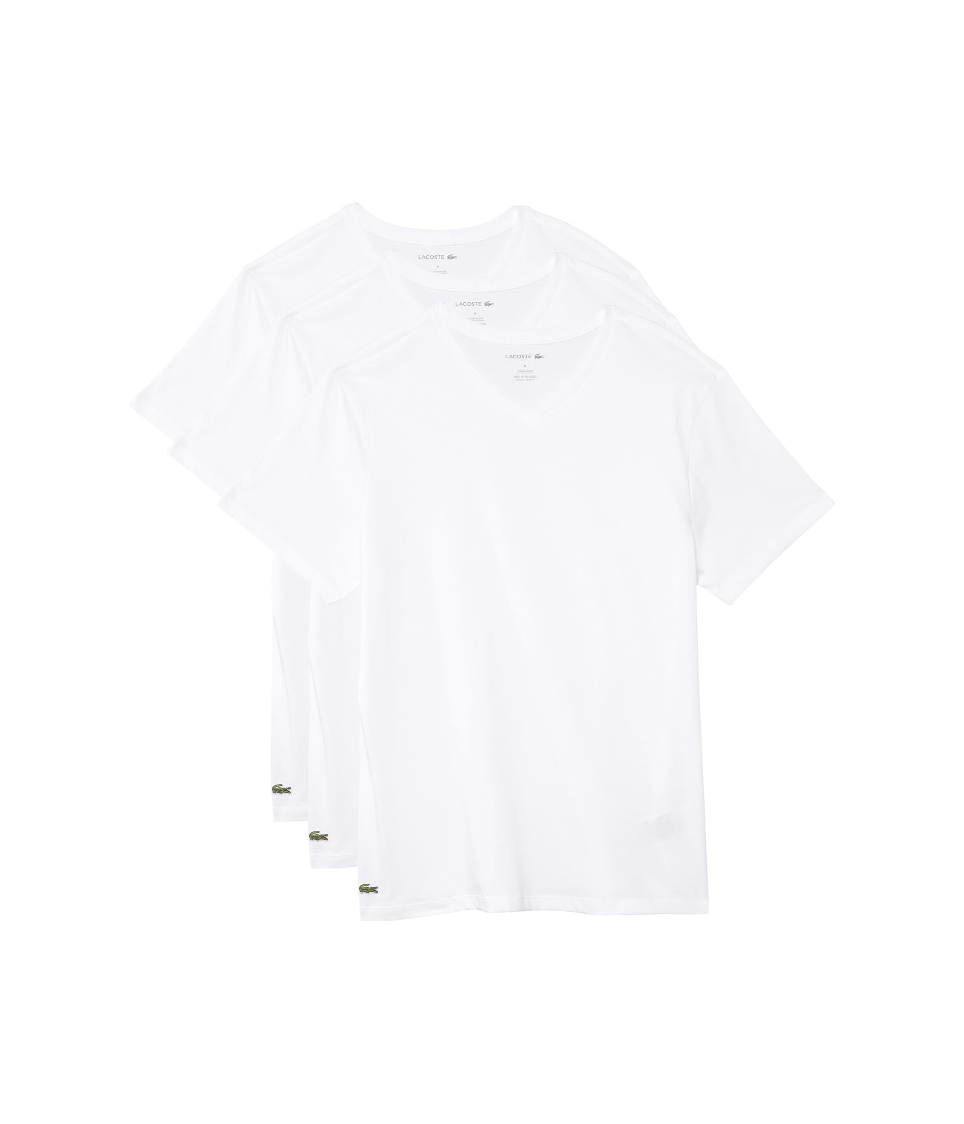 100% Cotton Regular Fit V-neck T-shirt 3-pack