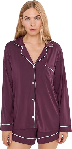 Комплект пижамы из длинного рукава и шорт из TENCEL™ Modal