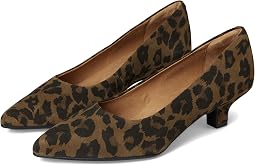 Brown Leopard Suede