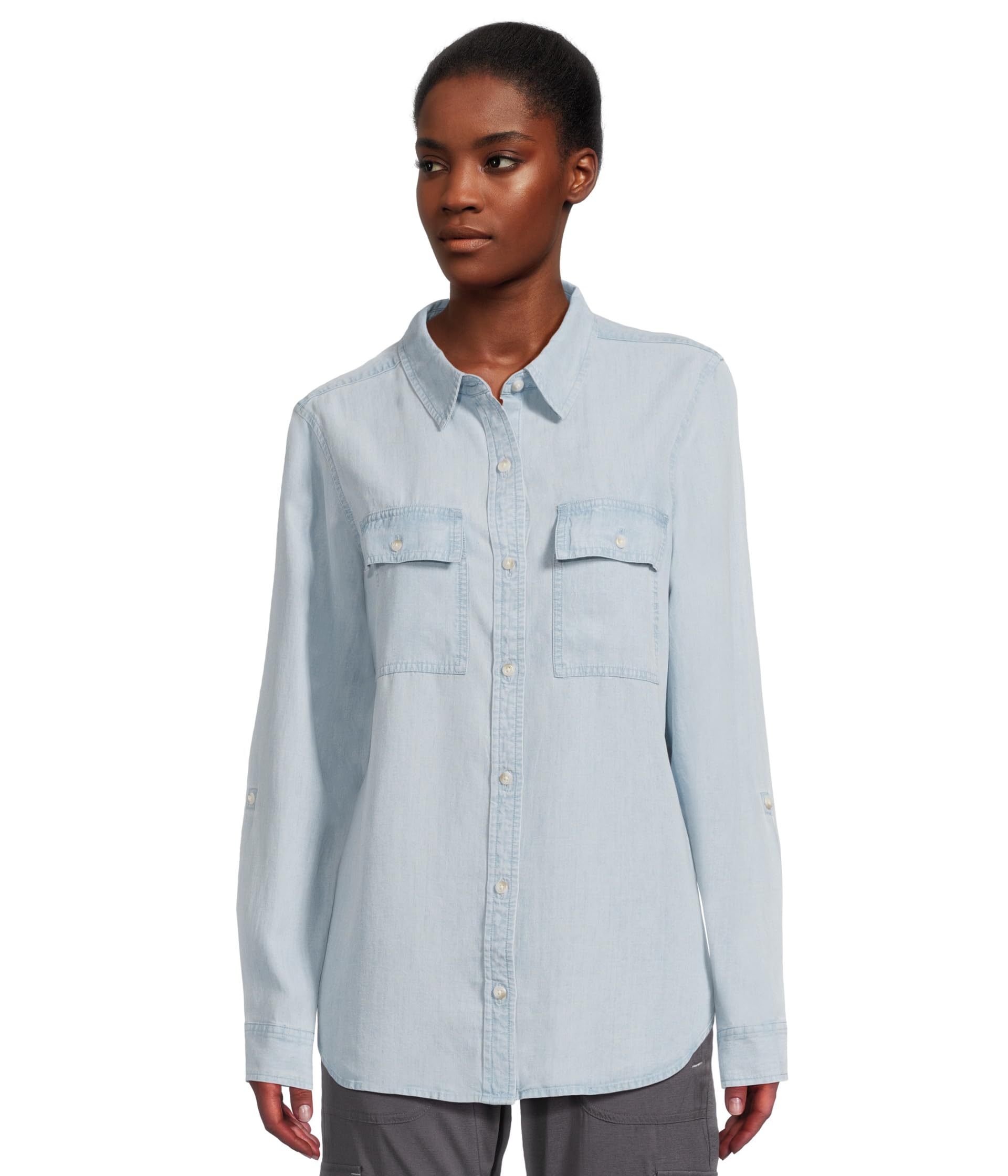 Soft Washed Tencel Utility Shirt