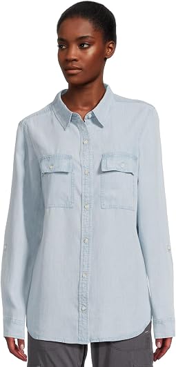 Soft Washed Tencel Utility Shirt