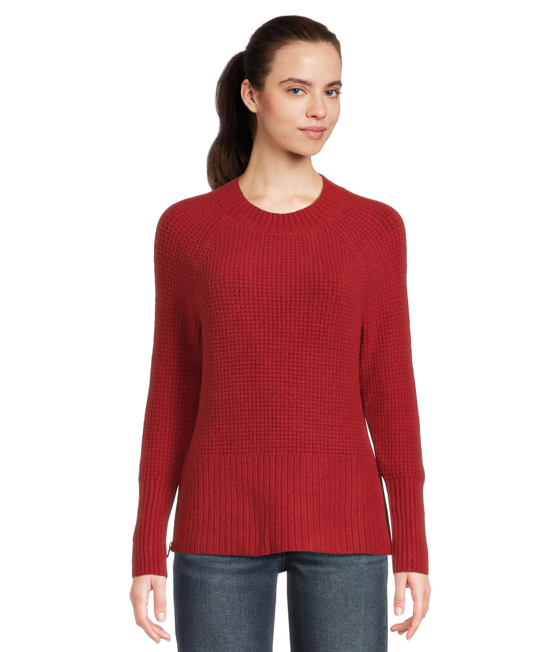 Supersoft Waffle Sweater Crewneck