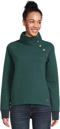 Deep Green/Classic Navy Houndstooth