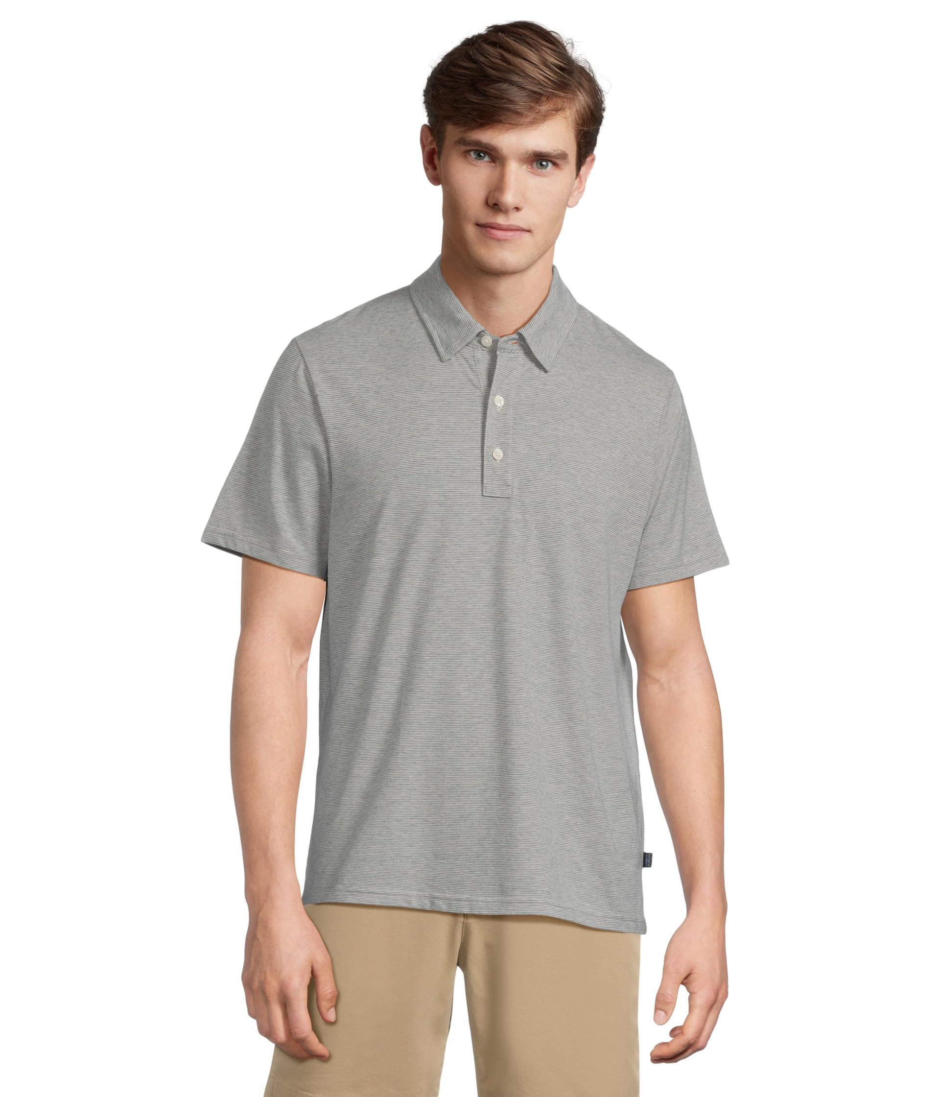 Comfort Stretch Performance Pima Polo Short-sleeve Stripe