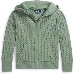 Mini-Cable Cotton Full-Zip Hoodie (Toddler/Little Kid)